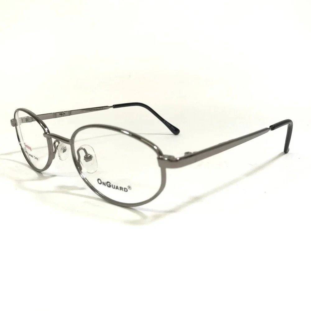OnGuard Safety Eyeglasses Frames OG093 Gunmetal Z87-2 Side Shields 50-21-135